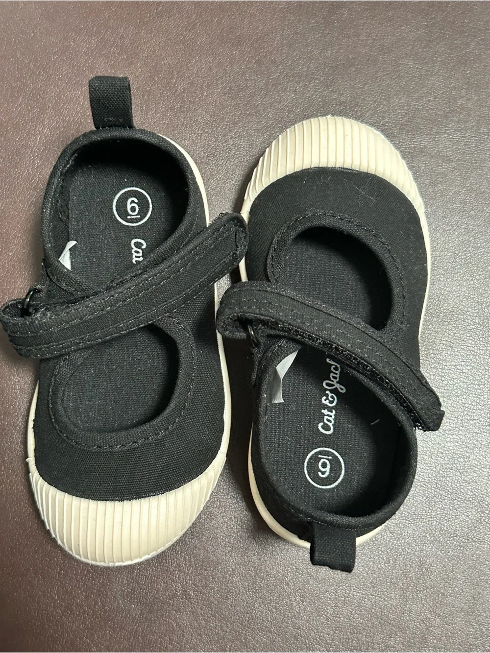 Cat & Jack Black Canvas Mary Jane Kids Shoes